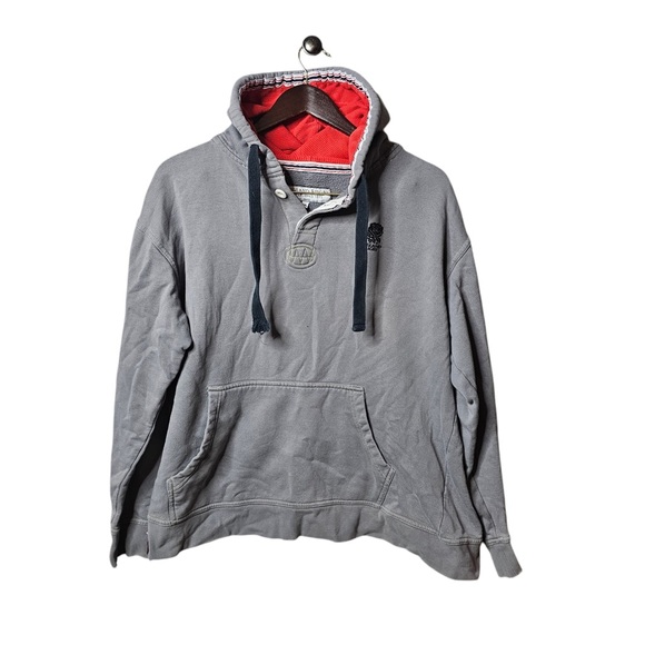 England Rugby Gray Hoodie Sweatshirt - Men’s - Fan Apparel - Pullover - Picture 2 of 5